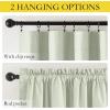 imageNICETOWN 100 Blackout Natural Linen Curtains 90 inches Length 2 Panels Set with Thermal Insulated Liners for Bedroom Farmhouse Style Room Cooling Small Window Draperies for Dining RoomSage Green
