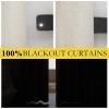 imageNICETOWN 100 Blackout Natural Linen Curtains 90 inches Length 2 Panels Set with Thermal Insulated Liners for Bedroom Farmhouse Style Room Cooling Small Window Draperies for Dining RoomNatural
