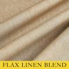 imageNICETOWN 100 Blackout Natural Linen Curtains 90 inches Length 2 Panels Set with Thermal Insulated Liners for Bedroom Farmhouse Style Room Cooling Small Window Draperies for Dining RoomCamel