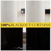 imageNICETOWN 100 Blackout Natural Linen Curtains 90 inches Length 2 Panels Set with Thermal Insulated Liners for Bedroom Farmhouse Style Room Cooling Small Window Draperies for Dining RoomIvory