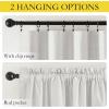 imageNICETOWN 100 Blackout Natural Linen Curtains 90 inches Length 2 Panels Set with Thermal Insulated Liners for Bedroom Farmhouse Style Room Cooling Small Window Draperies for Dining RoomIvory