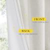 imageNICETOWN 100 Blackout Natural Linen Curtains 90 inches Length 2 Panels Set with Thermal Insulated Liners for Bedroom Farmhouse Style Room Cooling Small Window Draperies for Dining RoomIvory
