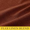 imageNICETOWN 100 Blackout Natural Linen Curtains 90quot Length with Thermal Insulated Liners for Bedroom Farmhouse Style Room Cooling Small Window Draperies for Dining Room 2 Panels 52quot WBurnt Orange