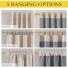 imageNICETOWN 100 Blackout Natural Linen Curtains 90quot Length with Thermal Insulated Liners for Bedroom Farmhouse Style Room Cooling Small Window Draperies for Dining Room 2 Panels 52quot WCream