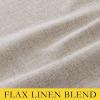 imageNICETOWN 100 Blackout Natural Linen Curtains 90quot Length with Thermal Insulated Liners for Bedroom Farmhouse Style Room Cooling Small Window Draperies for Dining Room 2 Panels 52quot WNatural