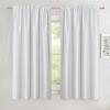imageNICETOWN 100 Blackout Natural Linen Curtains 90quot Length with Thermal Insulated Liners for Bedroom Farmhouse Style Room Cooling Small Window Draperies for Dining Room 2 Panels 52quot WWhite