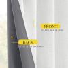 imageNICETOWN 100 Blackout Natural Linen Curtains 90quot Length with Thermal Insulated Liners for Bedroom Farmhouse Style Room Cooling Small Window Draperies for Dining Room 2 Panels 52quot WGreyish White