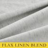 imageNICETOWN 100 Blackout Natural Linen Curtains 90quot Length with Thermal Insulated Liners for Bedroom Farmhouse Style Room Cooling Small Window Draperies for Dining Room 2 Panels 52quot WGrey