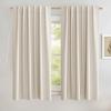 imageNICETOWN 100 Blackout Natural Linen Curtains 90quot Length with Thermal Insulated Liners for Bedroom Farmhouse Style Room Cooling Small Window Draperies for Dining Room 2 Panels 52quot WNatural