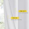 imageNICETOWN 100 Blackout Natural Linen Curtains 90quot Length with Thermal Insulated Liners for Bedroom Farmhouse Style Room Cooling Small Window Draperies for Dining Room 2 Panels 52quot WWhite
