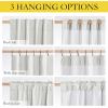 imageNICETOWN 100 Blackout Natural Linen Curtains 90quot Length with Thermal Insulated Liners for Bedroom Farmhouse Style Room Cooling Small Window Draperies for Dining Room 2 Panels 52quot WIvory