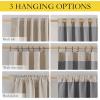 imageNICETOWN 100 Blackout Natural Linen Curtains 90quot Length with Thermal Insulated Liners for Bedroom Farmhouse Style Room Cooling Small Window Draperies for Dining Room 2 Panels 52quot WNatural