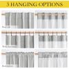 imageNICETOWN 100 Blackout Natural Linen Curtains 90quot Length with Thermal Insulated Liners for Bedroom Farmhouse Style Room Cooling Small Window Draperies for Dining Room 2 Panels 52quot WGrey