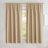 imageNICETOWN 100 Blackout Natural Linen Curtains 90quot Length with Thermal Insulated Liners for Bedroom Farmhouse Style Room Cooling Small Window Draperies for Dining Room 2 Panels 52quot WCamel