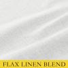 imageNICETOWN 100 Blackout Natural Linen Curtains 90quot Length with Thermal Insulated Liners for Bedroom Farmhouse Style Room Cooling Small Window Draperies for Dining Room 2 Panels 52quot WGreyish White