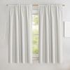 imageNICETOWN 100 Blackout Natural Linen Curtains 90quot Length with Thermal Insulated Liners for Bedroom Farmhouse Style Room Cooling Small Window Draperies for Dining Room 2 Panels 52quot WIvory