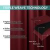 imageNICETOWN 100 Blackout Window Curtain Panels Cold and Full Light Blocking Drapes with Black Liner for Nursery 84 Inches Drop Thermal Insulated Draperies Pure White 2 Pieces 52 inches WideBurgundy Red