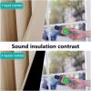 imageNICETOWN 100 Blackout Window Curtain Panels Cold and Full Light Blocking Drapes with Black Liner for Nursery 84 Inches Drop Thermal Insulated Draperies Pure White 2 Pieces 52 inches WideBiscotti Beige