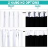 imageNICETOWN 100 Blackout Window Curtain Panels Cold and Full Light Blocking Drapes with Black Liner for Nursery 84 Inches Drop Thermal Insulated Draperies Pure White 2 Pieces 52 inches WidePure White