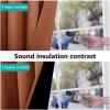 imageNICETOWN 100 Blackout Window Curtain Panels Cold and Full Light Blocking Drapes with Black Liner for Nursery 84 Inches Drop Thermal Insulated Draperies Pure White 2 Pieces 52 inches WideBurnt Orange
