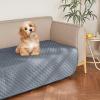 imageNICETOWN 100 Waterproof Dog Blanket Sofa Covers Couch Cover for Pets Cats Furniture Protector Dog Travel Bed Reversible Washable Mat for Car Floor 82quot W x 82quot L 1 Panel BeigeKhakiNavyStone Blue