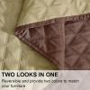 imageNICETOWN 100 Waterproof Dog Blanket Sofa Covers Couch Cover for Pets Cats Furniture Protector Dog Travel Bed Reversible Washable Mat for Car Floor 82quot W x 82quot L 1 Panel BeigeKhakiChocolateSand