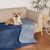imageNICETOWN 100 Waterproof Dog Blanket Sofa Covers Couch Cover for Pets Cats Furniture Protector Dog Travel Bed Reversible Washable Mat for Car Floor 82quot W x 82quot L 1 Panel BeigeKhakiNavyStone Blue