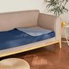 imageNICETOWN 100 Waterproof Dog Blanket Sofa Covers Couch Cover for Pets Cats Furniture Protector Dog Travel Bed Reversible Washable Mat for Car Floor 82quot W x 82quot L 1 Panel BeigeKhakiNavyStone Blue