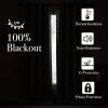 imageNICETOWN 2 Panels Faux Linen 100 Blackout Curtains for Living Room Rod PocketBack TabHook Belt Room Darkening Window Treatment with Liner Thermal Curtains for Bedroom Natural W50 x L96Natural White
