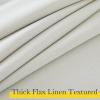 imageNICETOWN 2 Panels Faux Linen 100 Blackout Curtains for Living Room Rod PocketBack TabHook Belt Room Darkening Window Treatment with Liner Thermal Curtains for Bedroom Natural W50 x L96Natural White