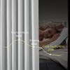 imageNICETOWN 2 Panels Faux Linen 100 Blackout Curtains for Living Room Rod PocketBack TabHook Belt Room Darkening Window Treatment with Liner Thermal Curtains for Bedroom Natural W50 x L96Greyish White