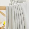 imageNICETOWN 2 Panels Faux Linen 100 Blackout Curtains for Living Room Rod PocketBack TabHook Belt Room Darkening Window Treatment with Liner Thermal Curtains for Bedroom Natural W50 x L96Natural White