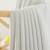 imageNICETOWN 2 Panels Faux Linen 100 Blackout Curtains for Living Room Rod PocketBack TabHook Belt Room Darkening Window Treatment with Liner Thermal Curtains for Bedroom Natural W50 x L96Natural White