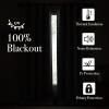 imageNICETOWN 2 Panels Faux Linen 100 Blackout Curtains for Living Room Rod PocketBack TabHook Belt Room Darkening Window Treatment with Liner Thermal Curtains for Bedroom Natural W50 x L96Natural White