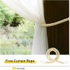 imageNICETOWN 2 Panels Indoor Outdoor Waterproof Patio Curtains Sticky Tab Top Soft Voile Sheer Vertical Indoor Outdoor Drapes Easy Hanging for PorchCabana Ivory W54 x L96Beige