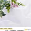 imageNICETOWN 2 Panels Indoor Outdoor Waterproof Patio Curtains Sticky Tab Top Soft Voile Sheer Vertical Indoor Outdoor Drapes Easy Hanging for PorchCabana Ivory W54 x L96White