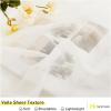 imageNICETOWN 2 Panels Indoor Outdoor Waterproof Patio Curtains Sticky Tab Top Soft Voile Sheer Vertical Indoor Outdoor Drapes Easy Hanging for PorchCabana Ivory W54 x L96Beige
