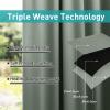imageNICETOWN 2 Panels Outdoor Curtains for Patio Waterproof 84quot Long Detachable Sticky Tab Top Thermal Insulated Privacy Sun Blocking ampamp UV Protection Drapes for PorchPergola Biscotti Beige W52 x L84Sage Green