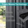 imageNICETOWN 2 Panels Outdoor Curtains for Patio Waterproof 84quot Long Detachable Sticky Tab Top Thermal Insulated Privacy Sun Blocking ampamp UV Protection Drapes for PorchPergola Biscotti Beige W52 x L84Grey