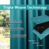 imageNICETOWN 2 Panels Outdoor Curtains for Patio Waterproof 84quot Long Detachable Sticky Tab Top Thermal Insulated Privacy Sun Blocking ampamp UV Protection Drapes for PorchPergola Biscotti Beige W52 x L84Peacock Teal