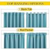 imageNICETOWN 2 Panels Outdoor Curtains for Patio Waterproof Top ampamp Bottom Fixed Waterproof Outdoor Drapes with Free Rope Privacy Sun Blocking Shades for Gazebo Pergolas Biscotti Beige W52 x L84Teal Blue