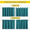 imageNICETOWN 2 Panels Outdoor Curtains for Patio Waterproof Top ampamp Bottom Fixed Waterproof Outdoor Drapes with Free Rope Privacy Sun Blocking Shades for Gazebo Pergolas Biscotti Beige W52 x L84Peacock Teal