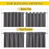 imageNICETOWN 2 Panels Outdoor Curtains for Patio Waterproof Top ampamp Bottom Fixed Waterproof Outdoor Drapes with Free Rope Privacy Sun Blocking Shades for Gazebo Pergolas Biscotti Beige W52 x L84Grey