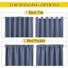 imageNICETOWN 2 Panels Outdoor Curtains for Patio Waterproof Top ampamp Bottom Fixed Waterproof Outdoor Drapes with Free Rope Privacy Sun Blocking Shades for Gazebo Pergolas Biscotti Beige W52 x L84Stone Blue
