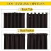 imageNICETOWN 2 Panels Outdoor Curtains for Patio Waterproof Top ampamp Bottom Fixed Waterproof Outdoor Drapes with Free Rope Privacy Sun Blocking Shades for Gazebo Pergolas Biscotti Beige W52 x L84Toffee Brown