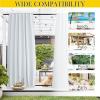 imageNICETOWN 2 Panels Outdoor Curtains for Patio Waterproof Top ampamp Bottom Fixed Waterproof Outdoor Drapes with Free Rope Privacy Sun Blocking Shades for Gazebo Pergolas Biscotti Beige W52 x L84Greyish White