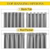 imageNICETOWN 2 Panels Outdoor Curtains for Patio Waterproof Top ampamp Bottom Fixed Waterproof Outdoor Drapes with Free Rope Privacy Sun Blocking Shades for Gazebo Pergolas Biscotti Beige W52 x L84Silver Gray