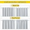 imageNICETOWN 2 Panels Outdoor Curtains for Patio Waterproof Top ampamp Bottom Fixed Waterproof Outdoor Drapes with Free Rope Privacy Sun Blocking Shades for Gazebo Pergolas Biscotti Beige W52 x L84Greyish White