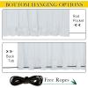 imageNICETOWN 2 Panels Outdoor Curtains for Patio Waterproof Top ampamp Bottom Fixed Waterproof Outdoor Drapes with Free Rope Privacy Sun Blocking Shades for Gazebo Pergolas Biscotti Beige W52 x L84Greyish White