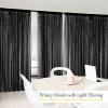 imageNICETOWN 2 Panels Outdoor Mosquito Netting for Patio Waterproof Extra Wide 118quot Airy Mesh Net Outdoor Sheer Curtains Privacy Rod Pocket DIY Adjustable Length ampamp Width for Sunroom W118 x L98 WhiteBlack